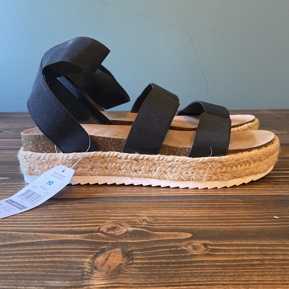 NWT! Time and Tru size 10 open toe espadrille - Picture 6 of 8